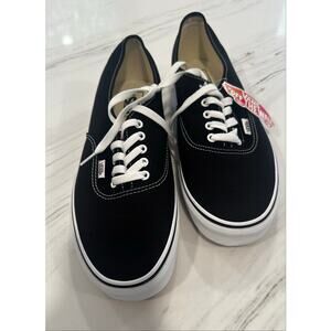 Vans Authentic Classics Men's Black / White Shoe NWT Sz 12 - Original Price 60